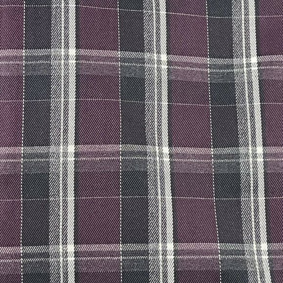 Luxury Byron British Style Italian Purple Cotton 2 Ply Casual Button L NWT $198 - Picture 4 of 4